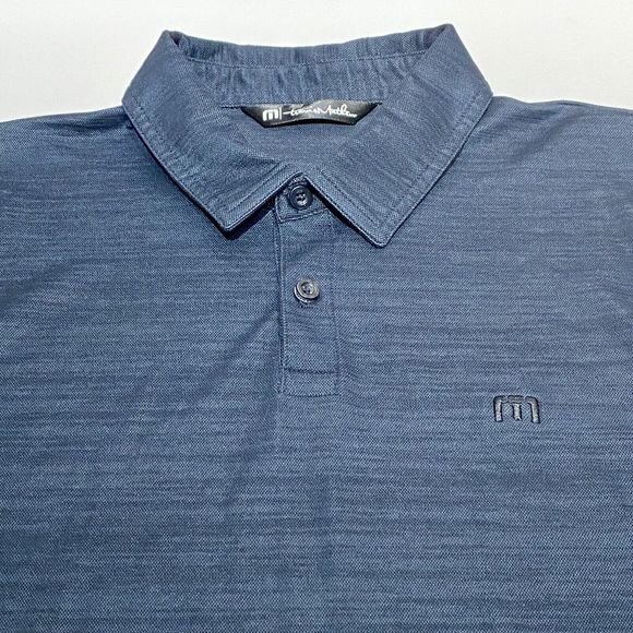 Travis Mathew What A Legend Golf Polo Shirt Men’s M Scoop Hem Gray Performance - Picture 3 of 9